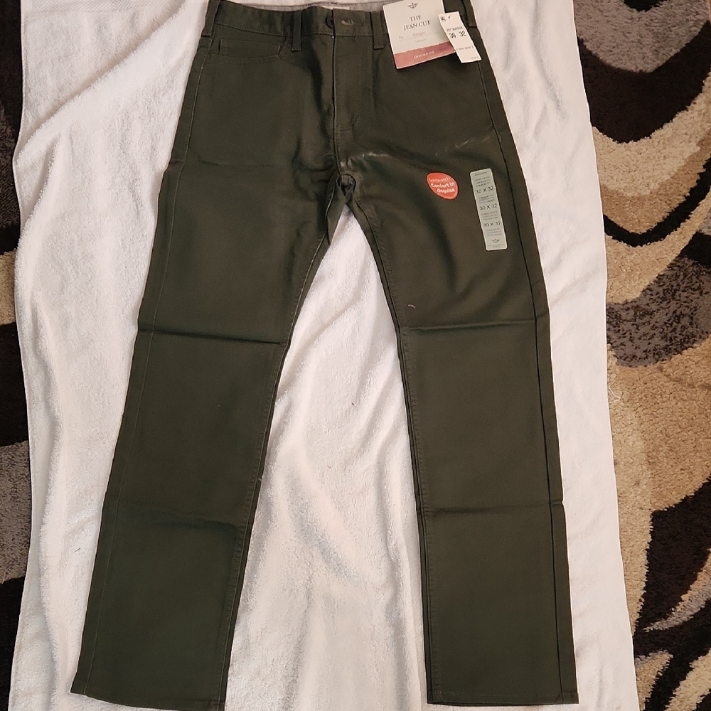 NEW Dockers Dark Green Straight Fit Trousers